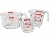 Pyrex 3-Piece Glass Measuring Cup Set